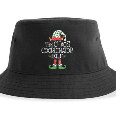 Chaos Coordinator Elf Elves Christmas Party Tree Present Sustainable Bucket Hat