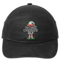 Chaos Coordinator Elf Elves Christmas Party Tree Present 7-Panel Snapback Hat