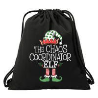 Chaos Coordinator Elf Elves Christmas Party Tree Present Drawstring Bag