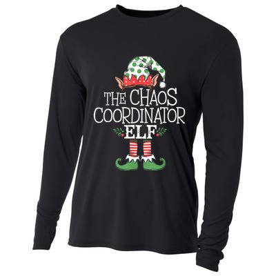 Chaos Coordinator Elf Elves Christmas Party Tree Present Cooling Performance Long Sleeve Crew