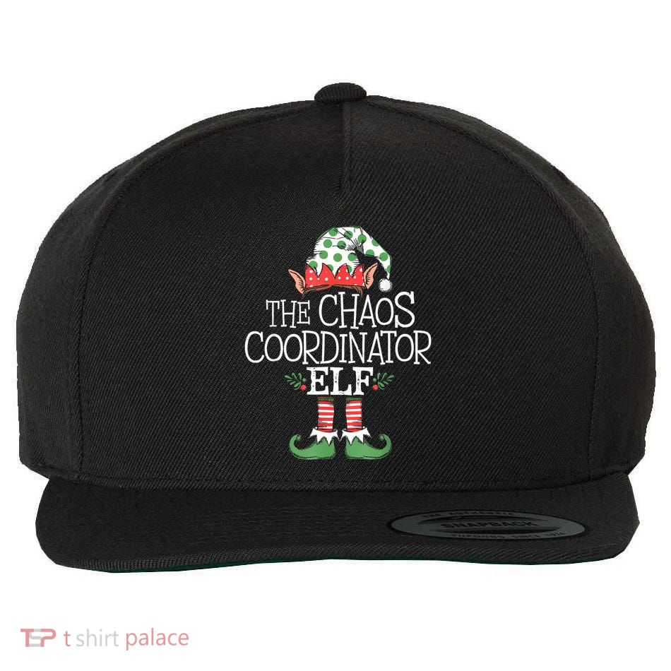 Chaos Coordinator Elf Elves Christmas Party Tree Present Wool Snapback Cap
