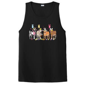 Cute Cow Easter Day Farm Animals PosiCharge Competitor Tank