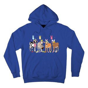 Cute Cow Easter Day Farm Animals Hoodie