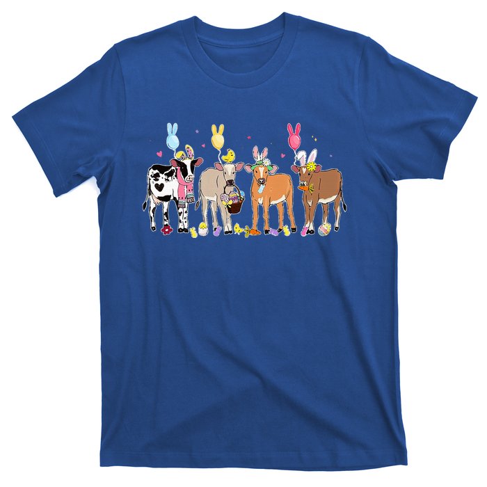 Cute Cow Easter Day Farm Animals T-Shirt