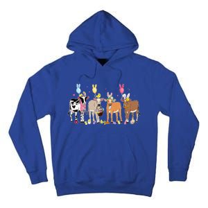 Cute Cow Easter Day Farm Animals Tall Hoodie