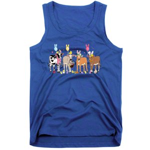 Cute Cow Easter Day Farm Animals Tank Top