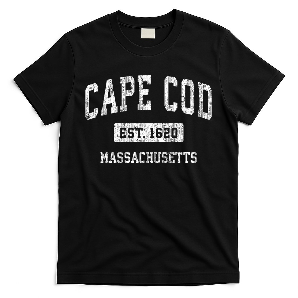 Cape Cod Est 1620 Massachusetts Ma Vintage Sports Established Design T-Shirt
