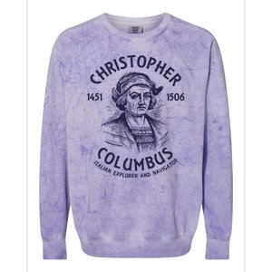 Christopher Columbus Explorer Colorblast Crewneck Sweatshirt