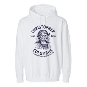 Christopher Columbus Explorer Garment-Dyed Fleece Hoodie