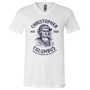 Christopher Columbus Explorer V-Neck T-Shirt