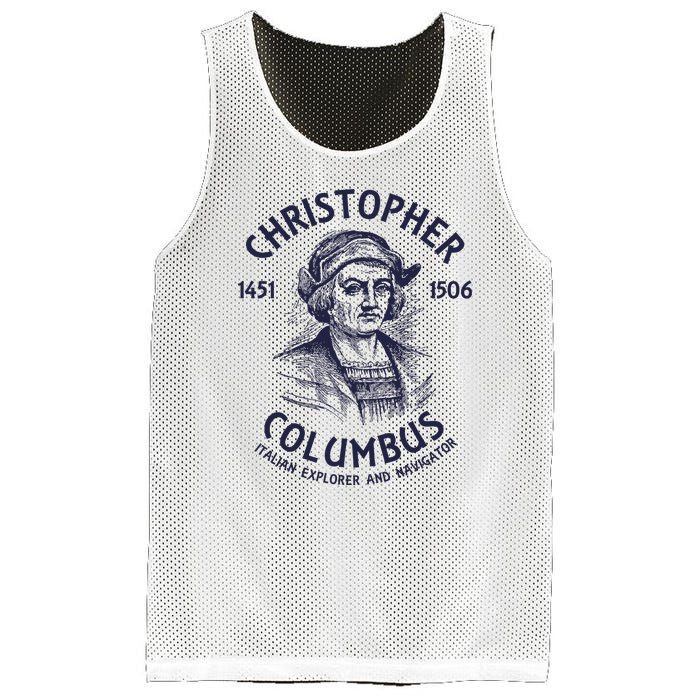 Christopher Columbus Explorer Mesh Reversible Basketball Jersey Tank