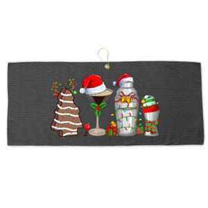 Christmas Cocktail Espresso Martini Ing Party Bartender Gift Large Microfiber Waffle Golf Towel