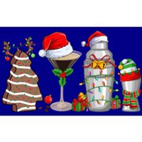 Christmas Cocktail Espresso Martini Ing Party Bartender Gift Bumper Sticker