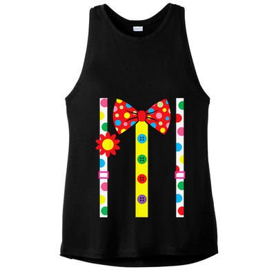 Clown Costume Easy Halloween Vintage Carnival Circus Ladies PosiCharge Tri-Blend Wicking Tank