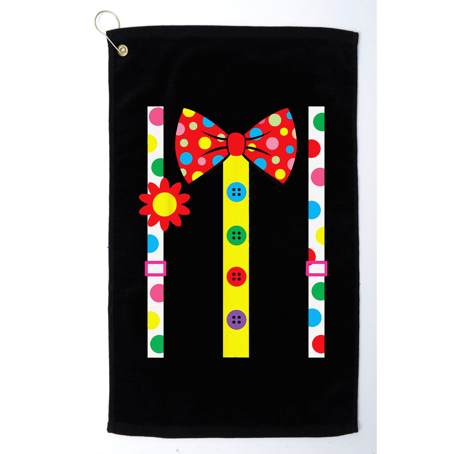 Clown Costume Easy Halloween Vintage Carnival Circus Golf Towel