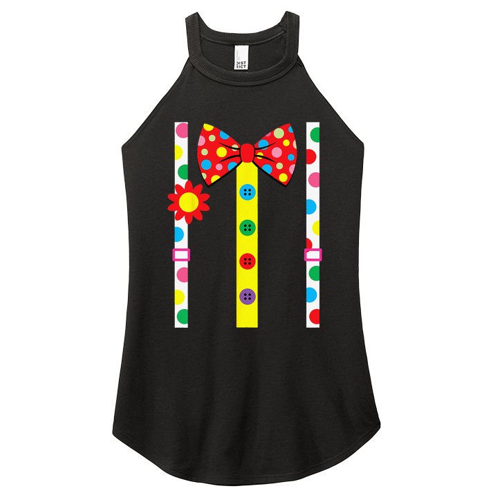 Clown Costume Easy Halloween Vintage Carnival Circus Women's Perfect Tri Rocker Tank