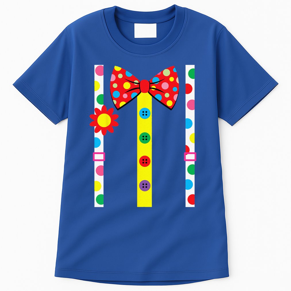Clown Costume Easy Halloween Vintage Carnival Circus Tall T-Shirt