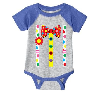 Clown Costume Easy Halloween Vintage Carnival Circus Infant Baby Jersey Bodysuit