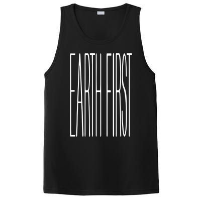 Climate Change Earth First Gift PosiCharge Competitor Tank