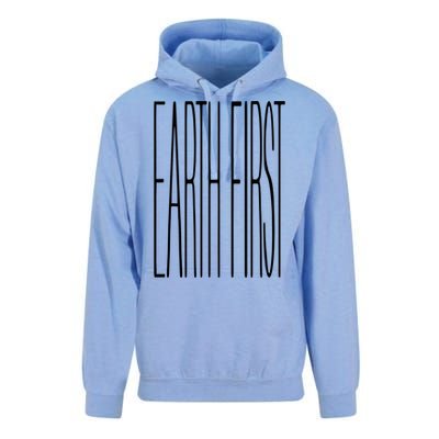 Climate Change Earth First Gift Unisex Surf Hoodie