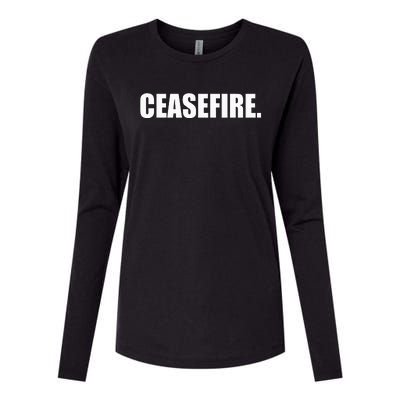 Ceasefire Womens Cotton Relaxed Long Sleeve T-Shirt