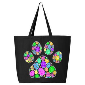 Cute Colorful Easter Eggs Dog Cat Paw Lover rabbit 25L Jumbo Tote