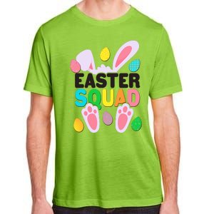 Cute Colorful Easter Squad Easter Bunny Rabbit Eggs Adult ChromaSoft Performance T-Shirt