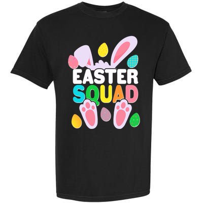 Cute Colorful Easter Squad Easter Bunny Rabbit Eggs Garment-Dyed Heavyweight T-Shirt