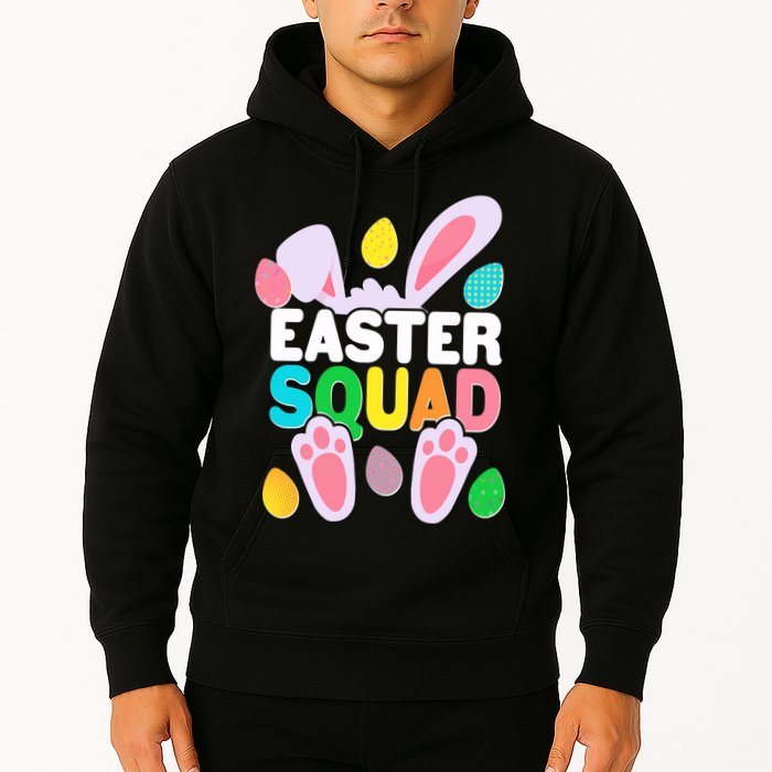 Cute Colorful Easter Squad Easter Bunny Rabbit Eggs Hoodie