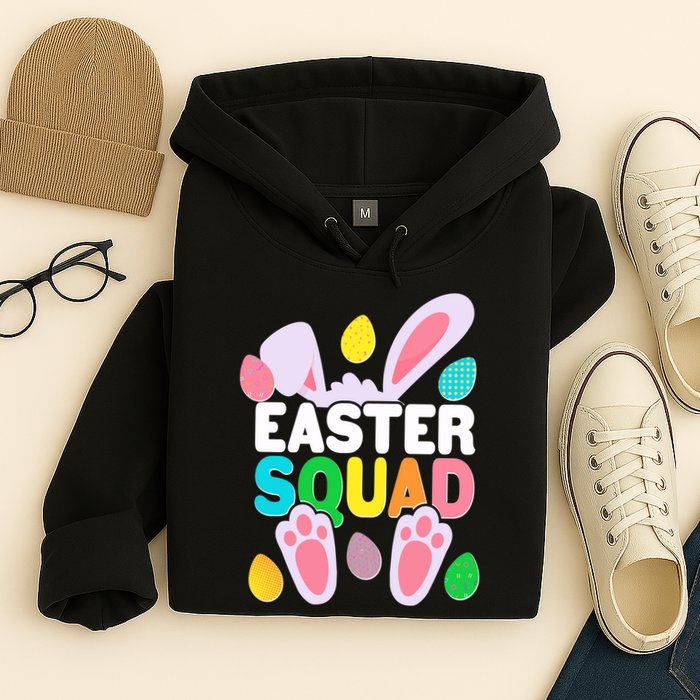 Cute Colorful Easter Squad Easter Bunny Rabbit Eggs Hoodie