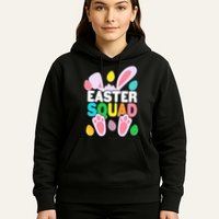 Cute Colorful Easter Squad Easter Bunny Rabbit Eggs Hoodie