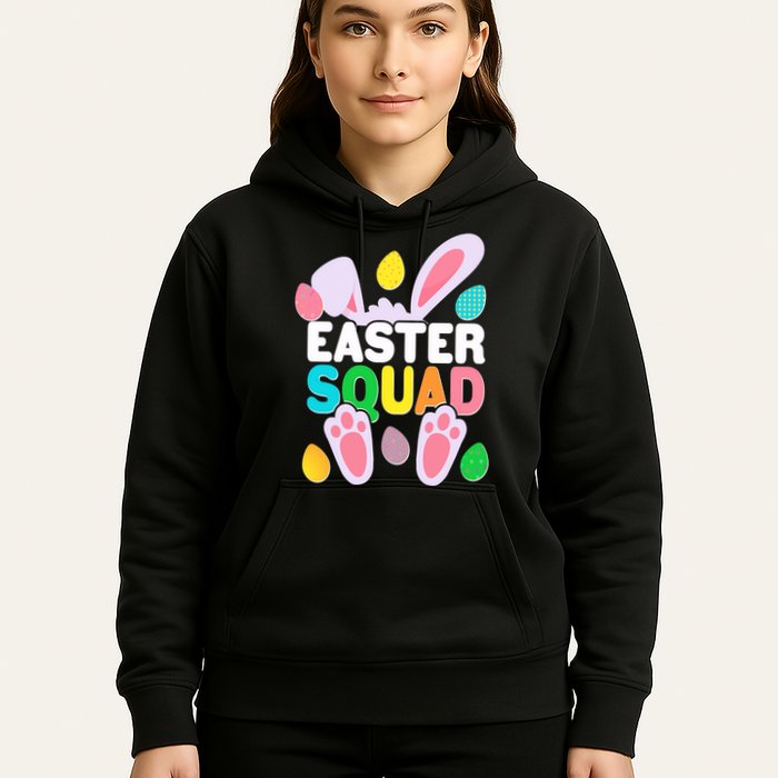 Cute Colorful Easter Squad Easter Bunny Rabbit Eggs Hoodie