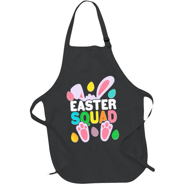 Cute Colorful Easter Squad Easter Bunny Rabbit Eggs Apron
