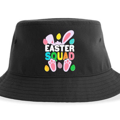 Cute Colorful Easter Squad Easter Bunny Rabbit Eggs Sustainable Bucket Hat