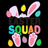 Cute Colorful Easter Squad Easter Bunny Rabbit Eggs Mug