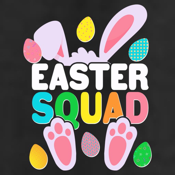 Cute Colorful Easter Squad Easter Bunny Rabbit Eggs Beanie