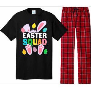 Cute Colorful Easter Squad Easter Bunny Rabbit Eggs Pajama Set