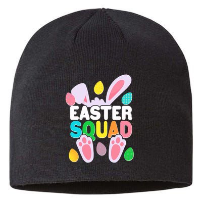 Cute Colorful Easter Squad Easter Bunny Rabbit Eggs Sustainable Beanie