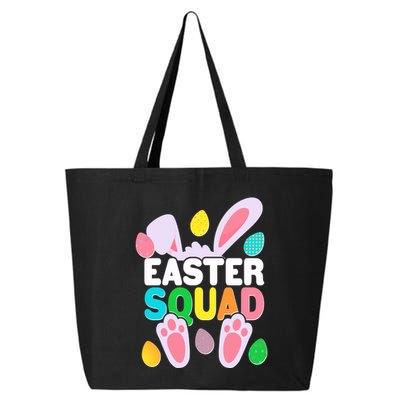 Cute Colorful Easter Squad Easter Bunny Rabbit Eggs 25L Jumbo Tote