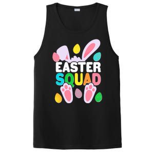 Cute Colorful Easter Squad Easter Bunny Rabbit Eggs PosiCharge Competitor Tank