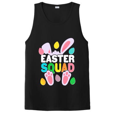 Cute Colorful Easter Squad Easter Bunny Rabbit Eggs PosiCharge Competitor Tank