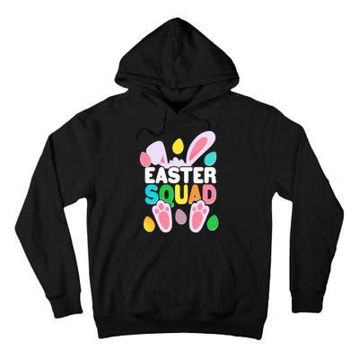 Cute Colorful Easter Squad Easter Bunny Rabbit Eggs Tall Hoodie