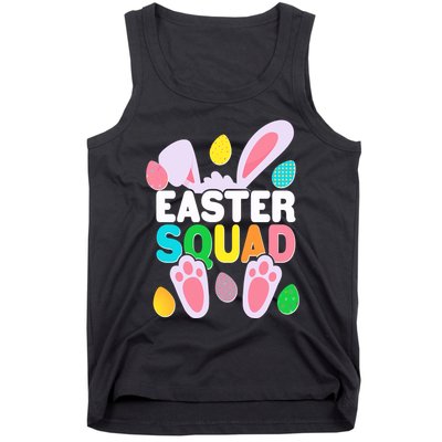 Cute Colorful Easter Squad Easter Bunny Rabbit Eggs Tank Top