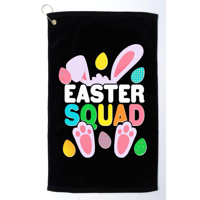 Cute Colorful Easter Squad Easter Bunny Rabbit Eggs Golf Towel