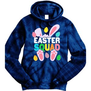 Cute Colorful Easter Squad Easter Bunny Rabbit Eggs Tie Dye Hoodie