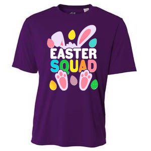 Cute Colorful Easter Squad Easter Bunny Rabbit Eggs Cooling Performance Crew T-Shirt