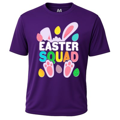 Cute Colorful Easter Squad Easter Bunny Rabbit Eggs Performance Shirt