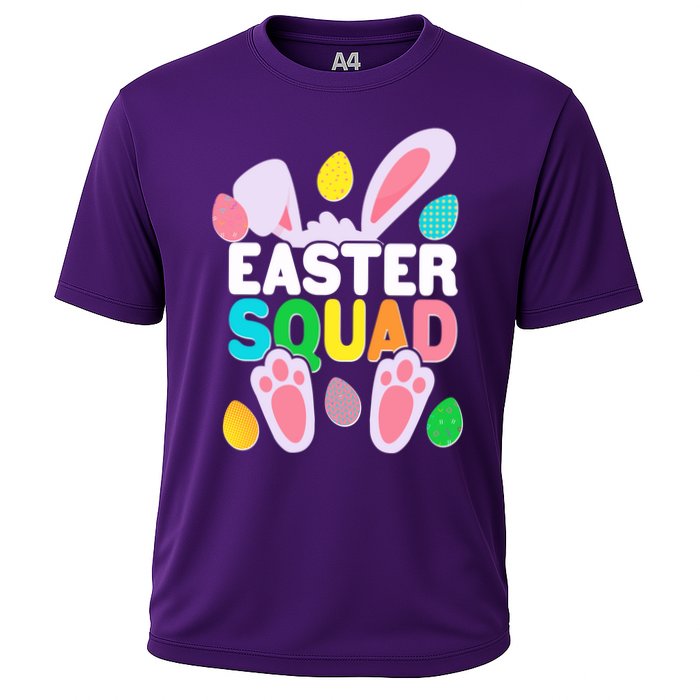 Cute Colorful Easter Squad Easter Bunny Rabbit Eggs Performance Shirt