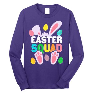 Cute Colorful Easter Squad Easter Bunny Rabbit Eggs Long Sleeve Shirt