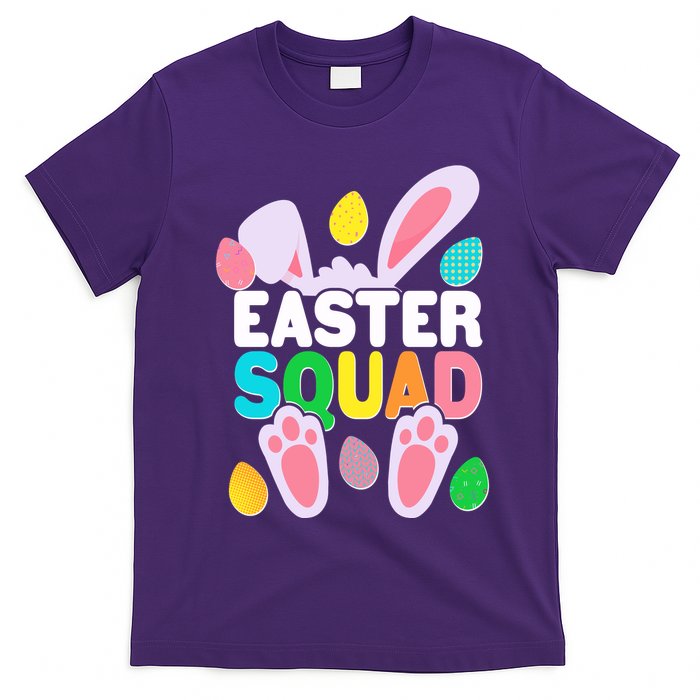 Cute Colorful Easter Squad Easter Bunny Rabbit Eggs T-Shirt